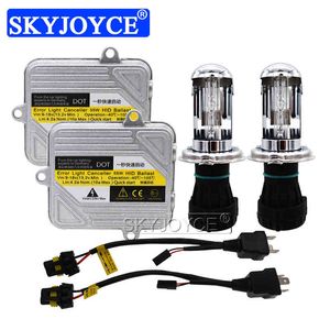 Skyjoyce novo 12V 55W xenon H4 Bixenon farol lâmpada Digital Slim Ballast 4300K ​​6000K 8000K H4-3 HID Kit de conversão