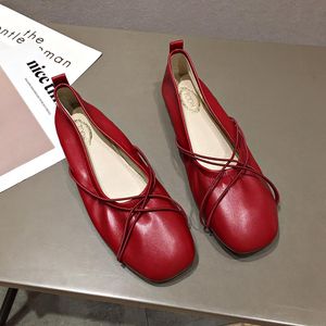 Famtiyaa Seksi Bayanlar Bale Ayakkabı Kadınlar Için Tüm Sezon Kadın Loafer Düz Ayakkabı Sığ Rahat Ayakkabı Ayakkabı Kadın 2020 YENI
