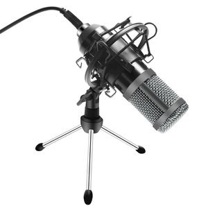 USB Gaming Mikrofon Kiti 192KHz / 24bit Karaoke Bilgisayar için USB Kayıt Microfono BM800 Canlı Yayın Youtube için Yükseltme
