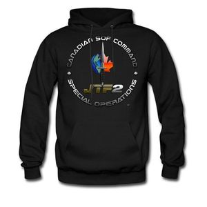 Erkek Hoodies Tişörtü Ortak Görev Gücü 2 (JTF2) Hoodie Canada Özel Kazak Casual Sonbahar ve Kış