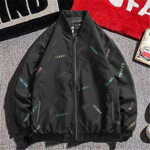 Varsity Beyzbol Ceket Erkek M-6XL 2021 İlkbahar Sonbahar Hip Hop Modası Rüzgarlık Kore Erkek Büyük Boy Harajuku Bombacı Mont