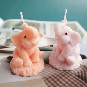 SJ 3D Elephant Candle Mold Silicone Mold for Candle Making DIY Handmade Resin Molds for Plaster Wax Mould H1222