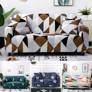 Sofá cobre conjunto de sofá geométrico capa elástica slipcover para sala de estar Animais de estimação canto l em forma de chaise longue