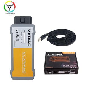 Диагностические инструменты Оригинальные VXDIAG Tool VCX Nano 2014D DICE USB OBDII диагностический сканер