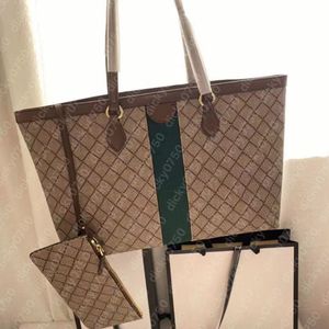 Tasarımcı çanta alışveriş çantası Kadın çantası Moda Kompozit Çanta Crossbody Çanta Klasik desen Deri Retro Lüks omuz çapraz vücut kitap kılıfları Dicky0750