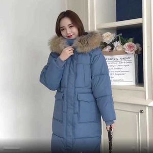 Venda quente Jaqueta de algodão 2023 Inverno de outono Novo coreano solto espessado de lã grande colarinho feminino e casaco comprido
