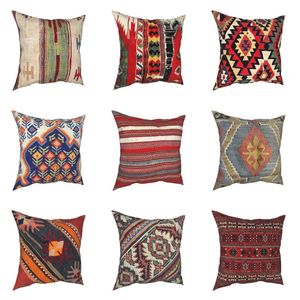 Yastık / Dekoratif Yastık Baluch Flatweave Antika Kılıf Boho Kilim Etnik Vintage Farsça Halı Kabile Yastık Dekor Yastık Kapakları için