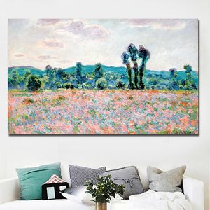 Моне дикий мак поля солнца ландшафт холст рисовать настенные импрессионизм художественный принт картинки для гостиной Cuadros Home Decor