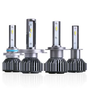 Bir Çift H1 / H3 / H4 LED Araba Far Ampuller H7 / H8 / H11 9005/9006 Kafa Lambaları 6000 K Otomatik F3-1860 Farlar Hiçbir Hata Yok LED Araba Işık