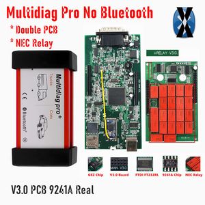 Bluetooth DS150CDP TCS Otomatik Teşhis Aracı Multidiag Pro Plus.r3 V3.0 NEC Röleleri Gez OBD2 Çift PCB Kurulu Gerçek 9241A Chip Araba Tarayıcı
