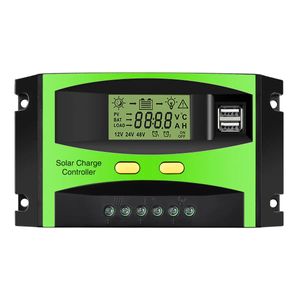 MOHOO 30A 12V / 24V 5V 3A DUAL USB SOLAR CONTRAL CONTROL CONTROL CONTROL REGUTULL ЖК-дисплей