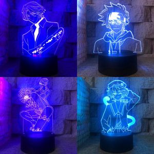 Gece Işıkları SK8 Infinity Light Boy Yatak Odası Dekorasyon LED Çocuk Odası Manga Anime USB 16 Renkler Uzaktan Neon Burcu