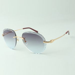 Дизайнерские солнцезащитные очки 3524027 с разрезанными объективами и металлическими проводами очки, прямые продажи, размер: 18-140 мм