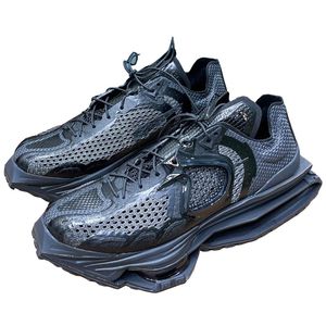 Siyah MMW Trekking Ayakkabı Popüler Erkek Zoom4 Sneaker Tankı Şekli Nefes Dana Üretim Kaymaz Tasarım Vakum Parça Tek Boyutu 36-45 Benzersiz Sneakers