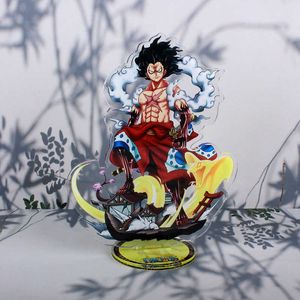 Anime One Piece Luffy Cosplay Apple Аксессуары обезьяны D. Luffy Ronoa Zoro Ace Ace Acrylic Desk Tight Figation Model G1019