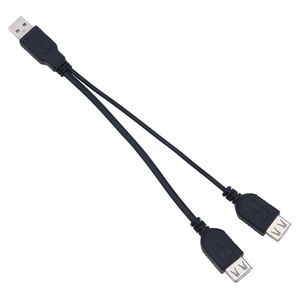 USB2.0 Erkekten Çift USB 2.0 dişi Splitter y Bilgisayar PC Defter için Ekstra Güç Veri Kablosu