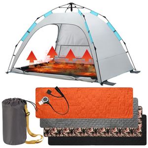 Outdoor Pads USB Heating Sleeping Mat Insulation Camping Tourist Mattress Bag Supplies