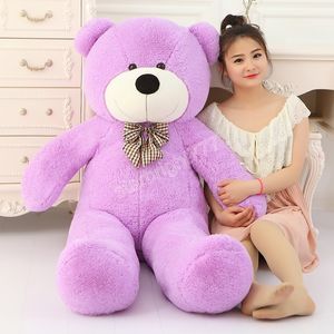 Yüksek Kalite 160 cm 180 cm Dev Teddy Bear Peluş Oyuncaklar Büyük Boy Yumuşak Dolması Çocuk Brithday Noel Hediyesi