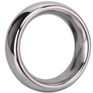 Okrągły metalowy pierścień penisa ze stali nierdzewnej Cockrings blokada penisa dla mężczyzn opóźnienie wytrysku 40mm/45mm/50mm