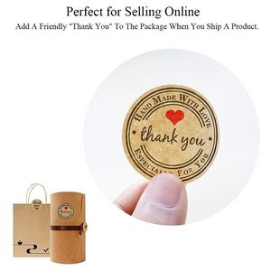 5000 adet Teşekkür ederim Etiketler Kraft Kağıt Aşk Mühür Etiket Etiket Kek Pişirme Şükran Hediye Kutusu Etiketleri Sopa Düğün Parti Paketi Dekorasyon