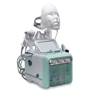 Professional 8 в 1 H2O2 Hydro DermaBrasion Face Clean LED Light RF Вакуумная подъем для лица, подъемная вода Кислородная кожура Алмазные машины Microdermabrasion