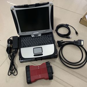 Сканер VCM2 для профессиональных диагностических инструментов Ford/Mazda IDS V129/JLR V128, хорошо установленный в ноутбуке CF-19, готовый к использованию