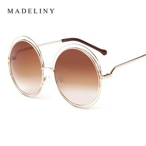 Óculos de sol Est Fashion Carlina Round Wire Frame 2021 Óculos de sol vintage feminino designer de marca MA164