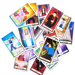 Yeni Arkadaşlar Tarot Parti Masa Kurulu Oyunu Güverte Fortune-Anlating Kehanet Oracles S Oyun Kartları Sgkeq