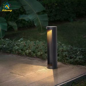 LED Çim Lambaları COB 15 W Alüminyum Bahçe Işıkları Güneş Enerjili Açık Manzara Işık Avlu Park Villar Ev Dekor için