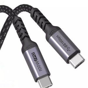 USB Type-C كابلات 1M-3FT 2M-6FT 100W 5A 4K @ 60 هرتز gen2 pd سريع شحن كابل للهاتف المحمول نوع الجهاز ج