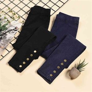 Donne imitazione Denim Pantaloni a matita Stretch Vita alta Plus Size Skinny Outwear Leggings Pantaloni casual femmina Pantaloni 210915