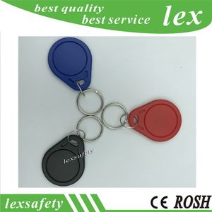 100 pcs / lot RFID 125KHZ T5577 key card T5557 ISO11785 Keyfobs keychain tags key rings rewritable keyfob