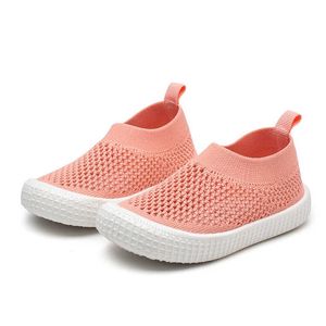 İlkbahar Yaz Erkek Kız Ayakkabı Sneakers Çocuklar Için Örme Örme Örme Çorap Ayakkabı Oymak Anti Skid Yumuşak Taban Çocuk Toddler Ayakkabı 210713