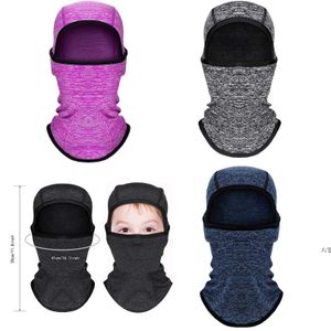 Çocuk Balaclava Windbreak Kayak Maskesi Kış Polar Sıcak Boyun Kapak Açık Bisiklet Maskeleri 4 Renk İsteğe Bağlı LLA10604