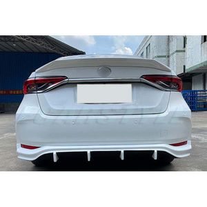 EUR Versiyonu için Corolla 2021 + Spoiler Arka Trunk Wing ABS Siyah Astar