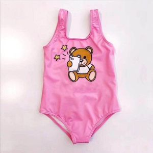 Sommer Mädchen Cartoon Bär Einteiliges Bikini Badeanzug Mode Kinder Kleinkinder Badeanzüge Baby Mädchen Strand Bademode Kinder Schwimmen Tragen