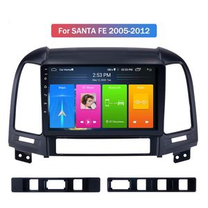 Araba DVD Oynatıcı Hyundai Santa Fe 2005-2012 Oto Stereo Navigasyon Android 10 GPS 2G 32G ile Telefon Bağlantısı