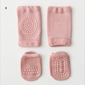 Kaliteli 6 Renkler Bebek Çocuk Çorap Kayma Diz Koruyucu için Sürünme Pad Takla Erkek Kız Pamuk Nefes Bacak Isıtıcı 0-3 T