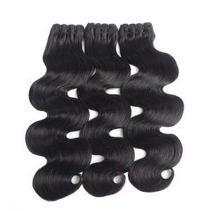 Super Double Drawn Body Wave Hair Extensions Brazilian Virgin Cuticle Aligned 100% Human Hair Weave Bundles Deal Superlook