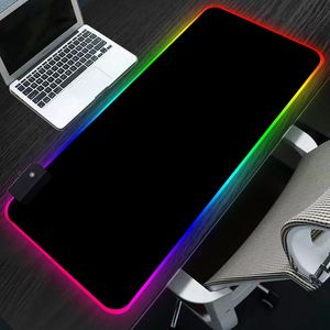 Sovawin RGB Oyun Fare 80x30 cm Tüm Siyah LED Işık Bilgisayar Mousepad XL Gamer Masası Mat Pad kaymaz PC Klavye Dizüstü
