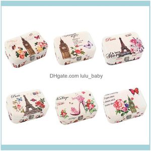 Packaging & Jewelryprettyia Pu Leather Jewelry Box Mirrored Display Case Tidy Organizer Holder Pouches Bags Drop Delivery 2021 Owqx2
