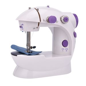 Máquina de costura da mão do agregado familiar de costura rápida agulha de costura bordado tecido de roupas sem fio Máquina de costura portátil 211027
