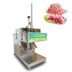 Ticari Otomatik Elektrikli Dondurulmuş Et Kesme Makineleri Yağ Sığır Mutton Rulo Dilimleme Makinesi
