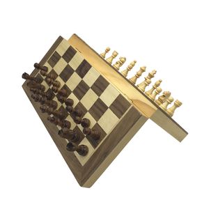 Magnetic Chess set Wooden Wooden Checker Board Solid Wood Pieces Folding Chess Board High-end Puzzle Chess Game