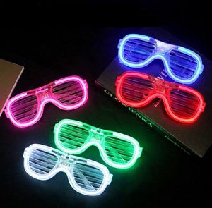 LED aydınlık gözlük dostum güneşlikler parti dans aktiviteleri bar müzik festivali tezahürat sahne yanıp sönen gözlükler net kırmızı oyuncaklar SN2937