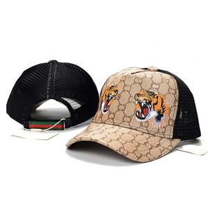 Роскошный дизайнерский G-буква Классические дизайнерские шариковые кепки Высочайшее качество змеи, тигра, пчелы, кота, холст с мужской бейсбольной кепкой с коробкой для пыли, модные женские шляпы, бесплатная доставка