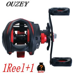 Balıkçılık Reel Baitcast Aksesuarları 8.1: 1 Dişli Oranı Sürükle Max Bearking Buz Krallığı Metal Kolu Ekipmanları Baitcasting Reels