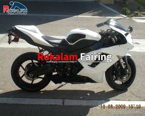 Kawasaki Ninja Kuramları için ZX6R ZX 6R 2007 2008 ZX-6R 07 08 Beyaz Sokak Bisikleti Fairing (Enjeksiyon Kalıplama)