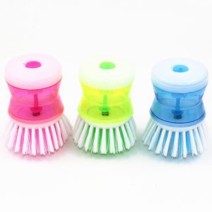 Escovas de Limpeza de Potenciômetro de Imprensa Líquida Kithcen Gadget Cleaner Ball para Copa Dish Churrasqueira Cozinha Limpa Água Espremendo Ferramenta