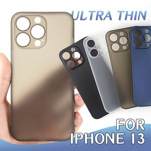 İPhone 13 Pro Max Case Cover için 0.35mm Süper Ultra İnce PP Kılıf